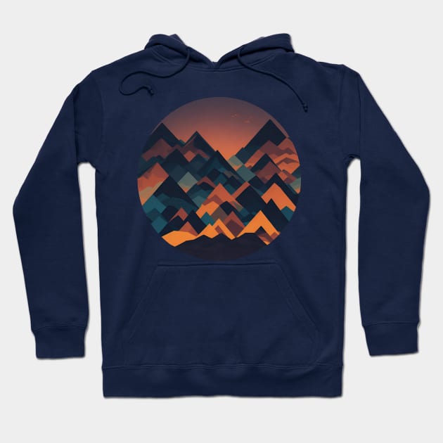 Abstract and geometric landscape Hoodie by Javisolarte